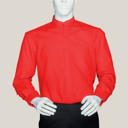 Mandarin Shirt-red