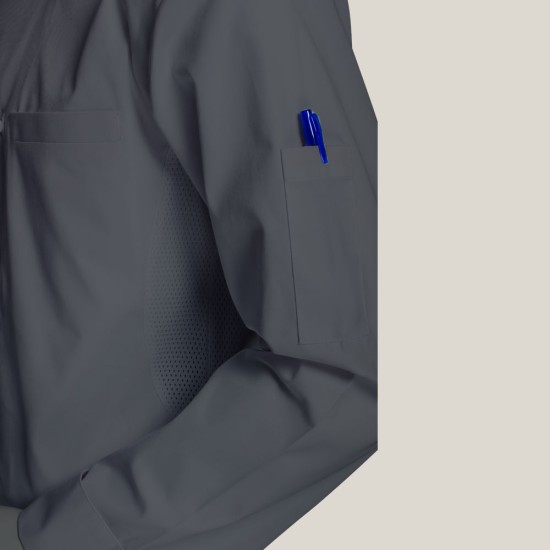3/4th Sleeve Chef Jacket - Grey