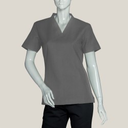 V-Neck Kitchen Shirt-grey