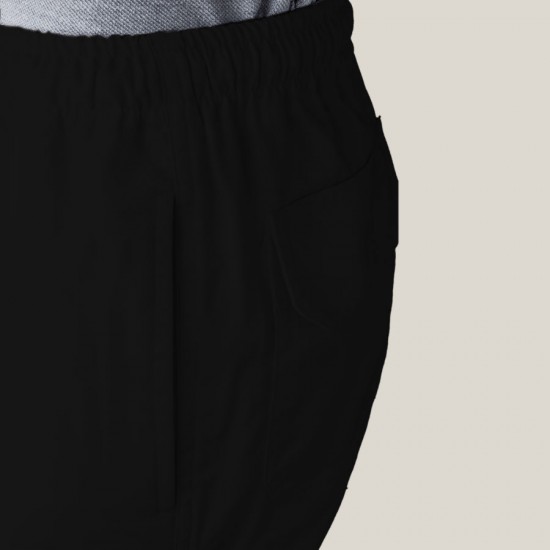 Cargo Chef Pants with Cargo Pockets-Plan Black