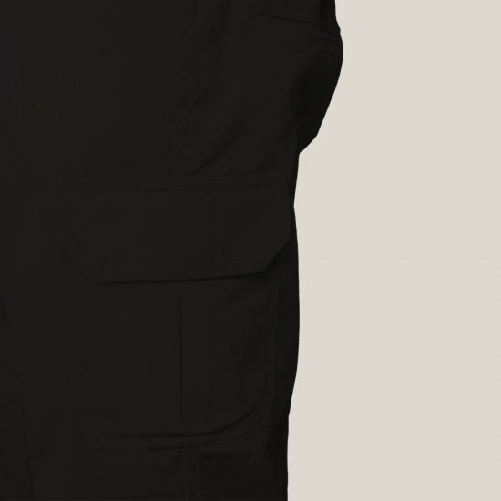 Cargo Chef Pants with Cargo Pockets-Plan Black