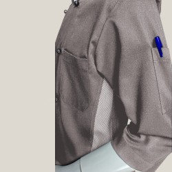 3/4th Sleeve Chef Jacket - Grey