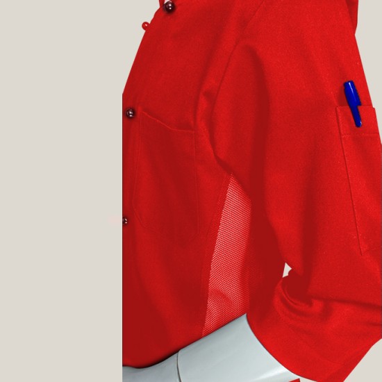 3/4th Sleeve Chef Jacket - Red