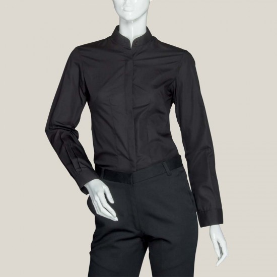 Mandarin Shirt-black