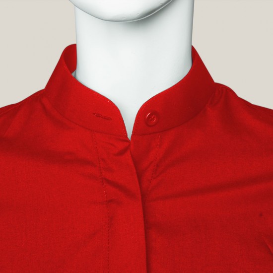 Mandarin Shirt-red